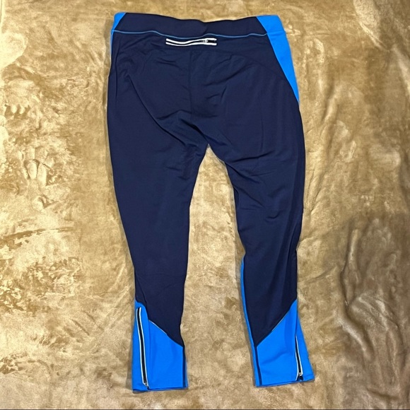 Blue Colorblock Athleta Leggings - Picture 2 of 6